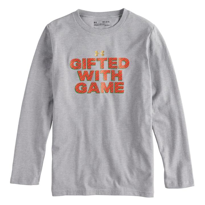Boys 8-20 Under Armour Gifted With Game Tee, Size: Xl, Med Grey