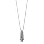Dana Buchman Long Rope Textured Bar Pendant Necklace, Women's, Silver