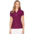 Women's Grand Slam Golf Performance Short Sleeve Polo, Size: Large, Purple Oth