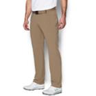 Men's Under Armour Tech Straight-fit Performance Golf Pants, Size: 32x32, Dark Beige