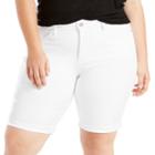 Plus Size Levi's&reg; Perfectly Shaping Jean Bermuda Shorts, Women's, Size: 22, White
