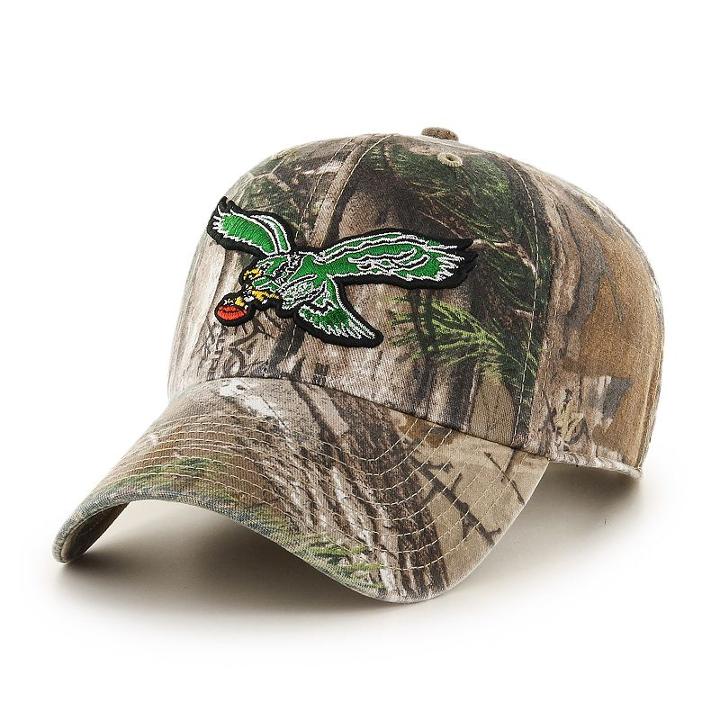 Adult '47 Brand Philadelphia Eagles Realtree Clean Up Adjustable Cap, Ovrfl Oth