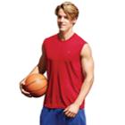 Mens' Champion Heather Muscle Tee, Size: Small, Dark Red