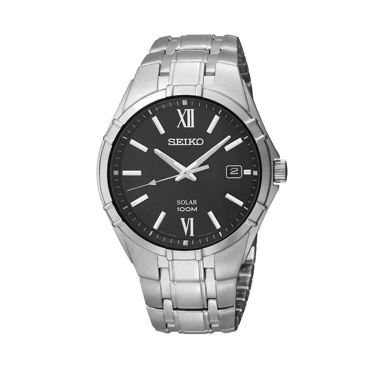 Seiko Men's Solar Watch - Sne215, Grey