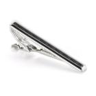 Apt. 9&reg; Rhodium And Black Carbon Fiber Tie Clip, Men's, Multicolor