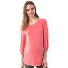 Maternity Pip & Vine By Rosie Pope Crewneck Tee, Women's, Size: Xl-mat, Drk Yellow