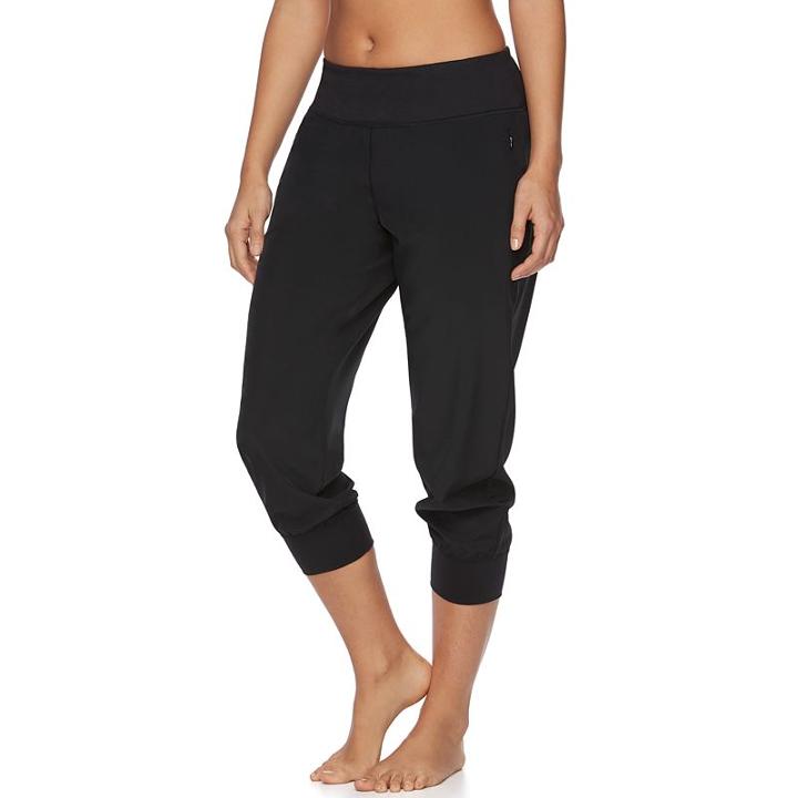 Women's Gaiam Warrior Yoga Capri Jogger Pants, Size: Xl, Oxford