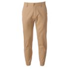 Men's Plugg Comfort Waist Stretch Jogger Pants, Size: 31, Dark Brown