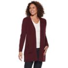 Petite Napa Valley Raglan Sleeve Duster Cardigan, Women's, Size: Xl Petite, Med Purple