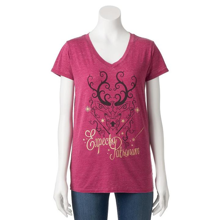 Juniors' Harry Potter Expecto Patronum Graphic Tee, Girl's, Size: Xl, Red