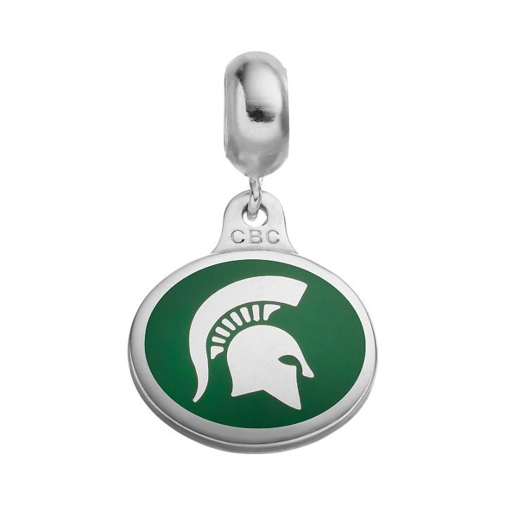 Fiora Sterling Silver Michigan State Spartans Logo Charm, Women's, Multicolor