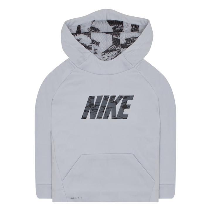 Toddler Boy Nike Therma-fit Logo Hoodie, Size: 4t, Med Grey