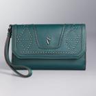 Simply Vera Vera Wang Midnight Studded Wristlet, Green