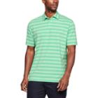 Men's Under Armour Charged Cotton Striped Polo, Size: Xl, Green