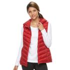 Women's Triple Star Quilted Vest, Size: Large, Red