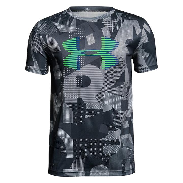 Boys 8-20 Under Armour Big Logo Tee, Size: Small, Red Overfl