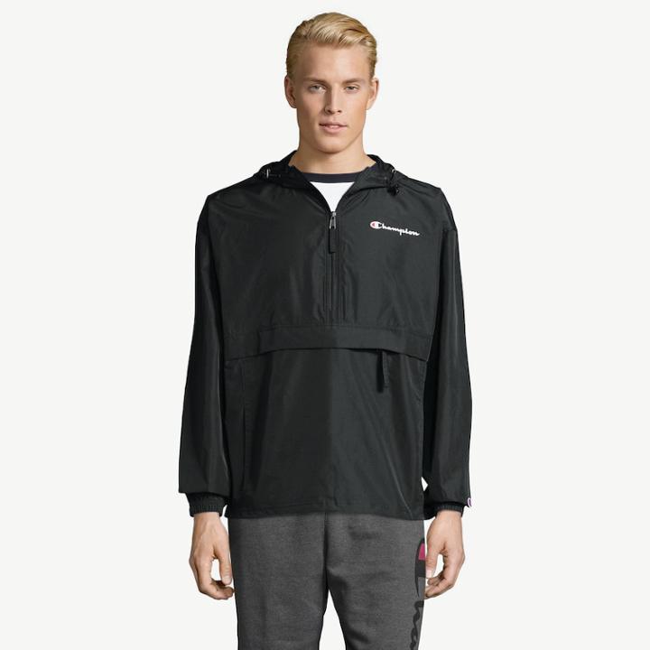 Men's Champion Packable Jacket, Size: Xxl, Black
