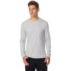 Men's Heat Keep Brushed Fleece Crewneck Tee, Size: Small, Grey Other