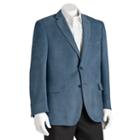 Men's Jean-paul Germain Classic-fit Microsuede Blazer, Size: 60 Long, Blue