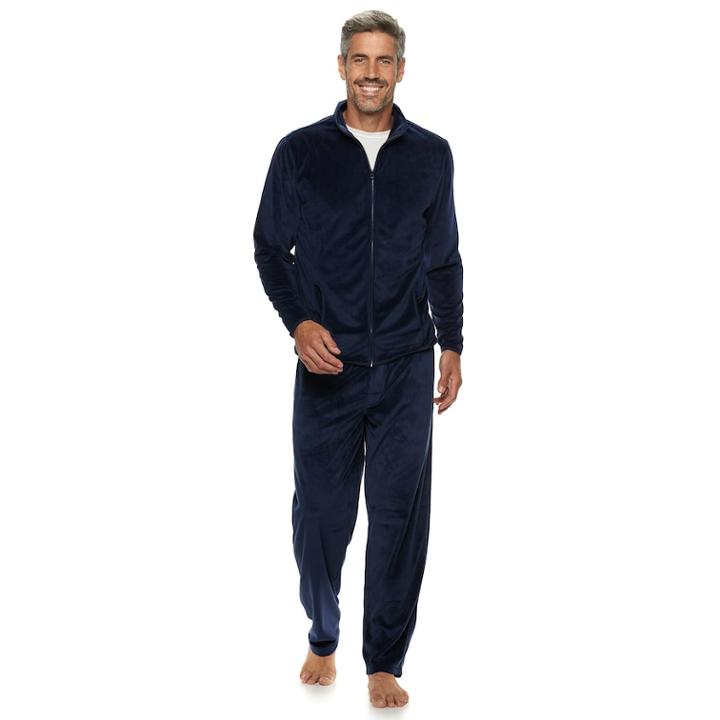 Men's Van Heusen Full-zip Top, Size: Medium, Blue (navy)