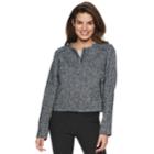 Women's Apt. 9&reg; Boucle Tweed Blazer, Size: Medium, Med Blue