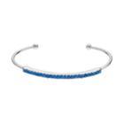 Simulated Blue Sapphire Cuff Bracelet, Women's