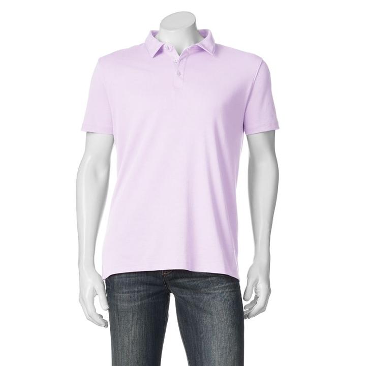 Big & Tall Apt. 9&reg; Solid Modern-fit Polo, Men's, Size: 2xb, Brt Purple