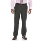 Men's Apt. 9 Slim-fit Black Pindot Flat-front Suit Pants, Size: 36x34