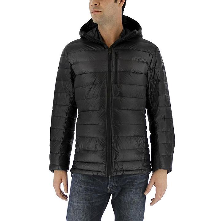 Men's Adidas Frost Climaheat Hooded Ripstop Puffer Jacket, Size: Large, Black