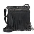 Candie's&reg; Fringe Oversized Crossbody Bag, Women's, Grey