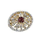 Downton Abbey Openwork Pin, Women's, Red