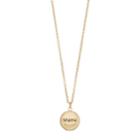 Lc Lauren Conrad Mama Gold Tone Locket, Women's