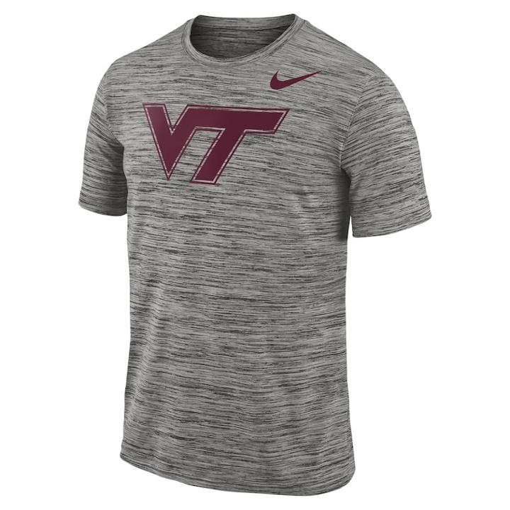 Men's Nike Virginia Tech Hokies Travel Tee, Size: Medium, Char