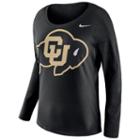 Nike, Women's Colorado Buffaloes Tailgate Long-sleeve Top, Size: Xl, Black