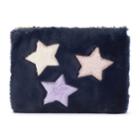Fuzzy Star Pouch, Women's, Blue (navy)