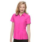 Women's Dana Buchman Pleated Blouse, Size: Small, Pink