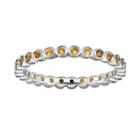 Stacks And Stones Sterling Silver Citrine Stack Ring, Women's, Size: 6, Orange