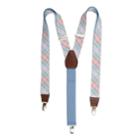 Men's Wembley Pastel Plaid Suspenders, Light Blue