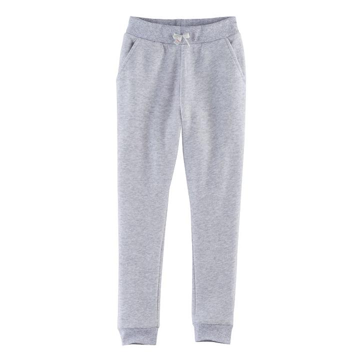 Girls 4-10 Jumping Beans&reg; Solid Fleece Jogger Pants, Size: 7, Light Grey