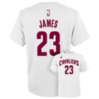 Boys 8-20 Adidas Cleveland Cavaliers Lebron James Player Tee, Boy's, Size: Xl(18/20), White