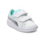 Puma Smash V2 Mermaid Preschool Girls' Sneakers, Size: 7 T, White