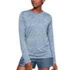 Women's Under Armour Tech Long Sleeve Tee, Size: Xs, Blue (navy)