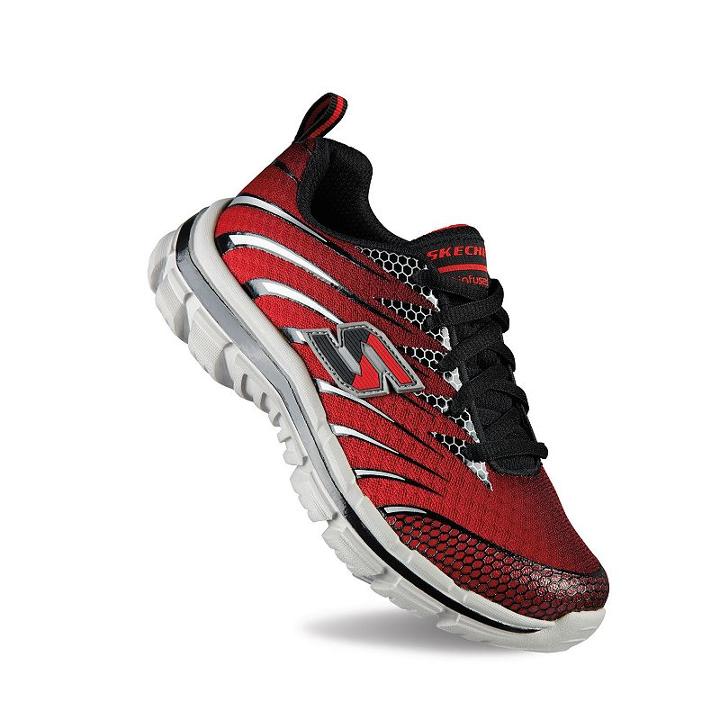 Skechers Nitrate Boys' Cross-training Shoes, Size: 11, Red