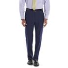 Men's Chaps Performance Classic-fit Wool-blend Comfort Stretch Flat-front Suit Pants, Size: 33x30, Blue (navy)