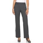 Women's Briggs Straight-leg Pull-on Dress Pants, Size: 10, Grey Other