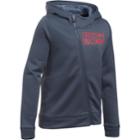Girls 7-16 Under Armour Asymmetrical Fleece Full-zip Hoodie, Size: Small, Apollo Gray