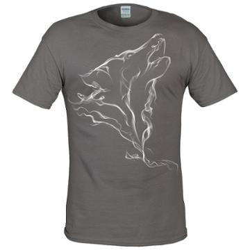 Big & Tall Lost Creek Wolf Tee, Men's, Size: 2xb, Grey