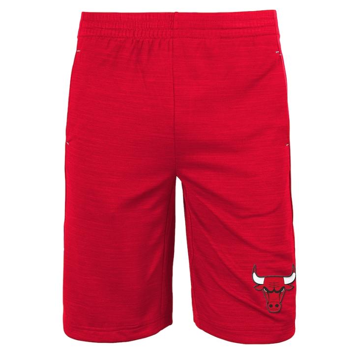 Boys 8-20 Chicago Bulls Free Throw Shorts, Size: M 10-12, Red