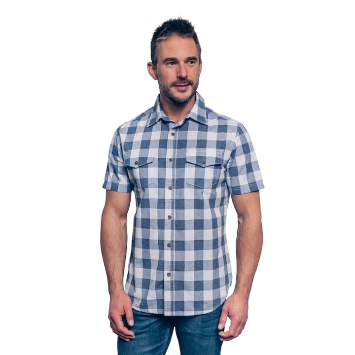Men's Lee Chip Button-down Shirt, Size: Large, Light Blue