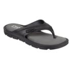 Men's Chaps Memory Foam Molded Thong Sandals, Size: Medium, Grey (charcoal)